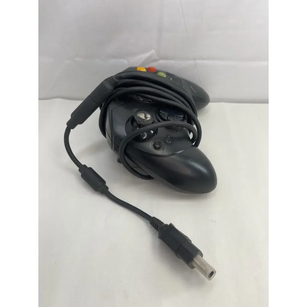 Original Microsoft Xbox Controller - Black Wired Controller (Model S)